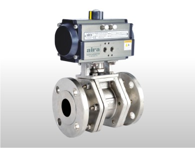 Pneumatic 3 Three Piece Metal Seated Ball Valves, Metal Seated Ball Valve